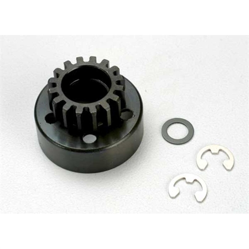 Clutch bell (15-tooth)5x8x0.5mm fiber washer, 5mm e-clip
