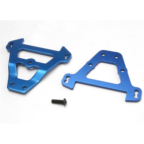 Bulkhead tie bars, front & rear (blue-anodised aluminium)
