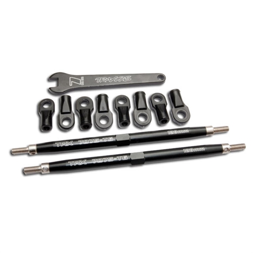 Toe links, Revo (Tubes 7075-T6 aluminium, black)(128mm, fits