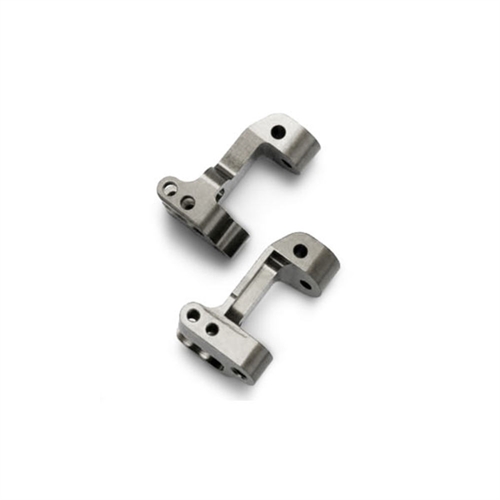 Caster blocks, 30degree, titanium-anodised 6061-T6 (L&R)