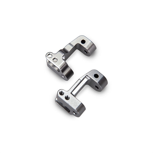 Caster blocks, 25degree, titanium-anodised 6061-T6 (L&R)