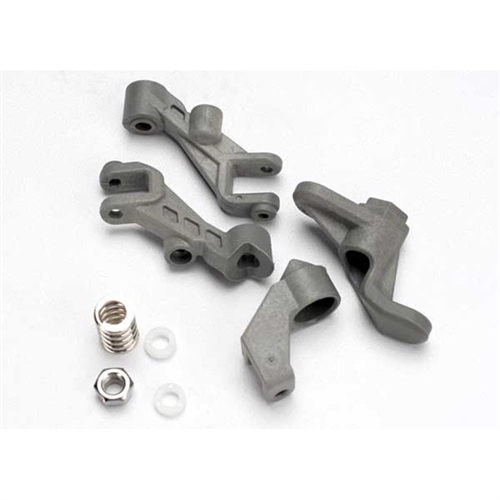 Steering bellcranks, servo saver & spring, steering support