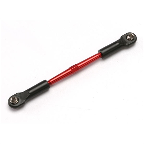 Turnbuckle, aluminium (red-anodised), front toe link, 61mm(1