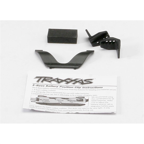 Retainer clip, battery / front clip /rear clip / foam spacer