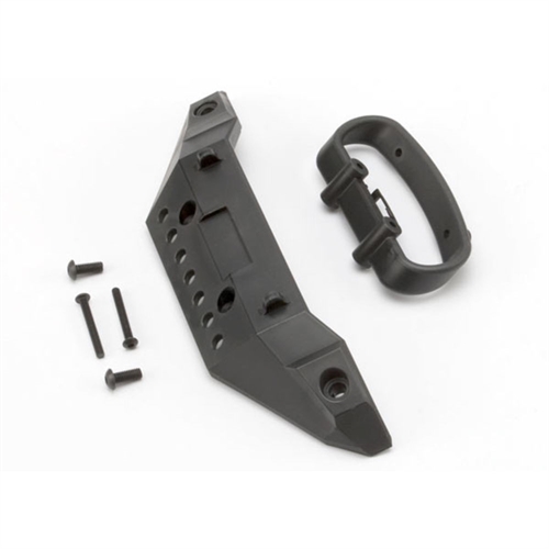 Bumper, front/ bumper mount/ 4x10mm BCS (2)/ 3x25mm BCS (2)
