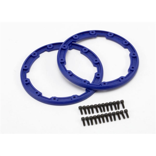 Sidewall protector, beadlock style (blue) (2)(Geode wheels)