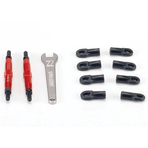 Toe links, Slayer (Tubes 7075-T6 aluminium, red) (74mm, fits
