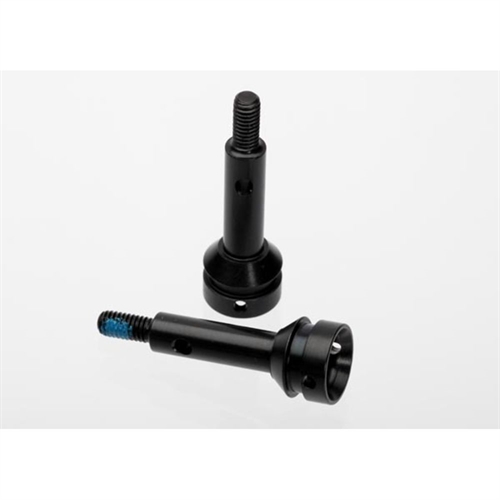 Stub axle, rear, 6mm (steel-splined cv driveshaft) (2)