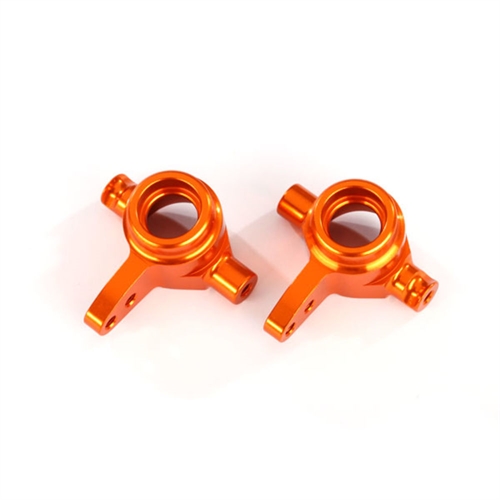 Steering blocks, 6061-T6 aluminium (orange-anodized), left & right