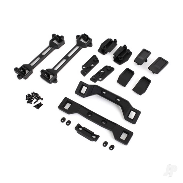 Body conversion kit, Slash 4X4 (includes front & rear body mounts, latches, hardware) (for clipless mounting)