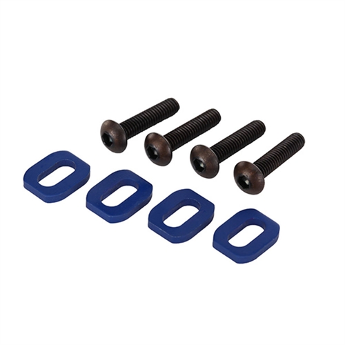 Washers, motor mount, aluminium (blue-anodised) (4)