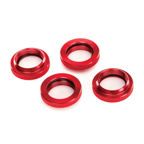 Spring retainer (adjuster), red-anodised alum,GTX shocks (4)