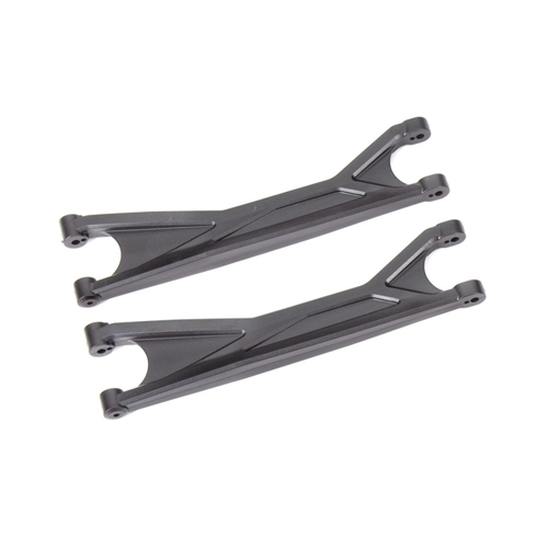 Suspension arms, upper, black (left or right, front or rear) (2) (for use with #7895 X-Maxx WideMaxx suspension kit)