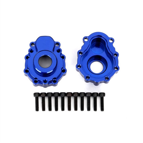 Portal housings, outer, 6061-T6 aluminum (blue-anodized) (2)