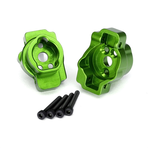 Portal drive axle mount, rear, 6061-T6 aluminum (green-anodi