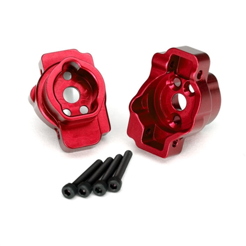 Portal drive axle mount, rear, 6061-T6 aluminum (red-anodize