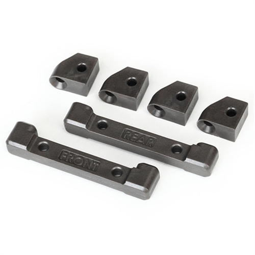 Mounts, suspension arms (front & rear) (4)/ hinge pin retain