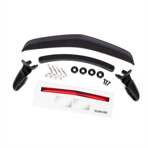 Mirrors, side, black (left & right)/ mirror retainers (2)/ b