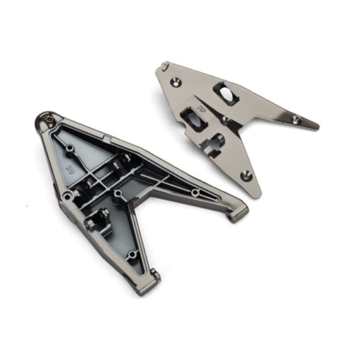 Suspension arm, lower right/ arm insert (satin black chrome-