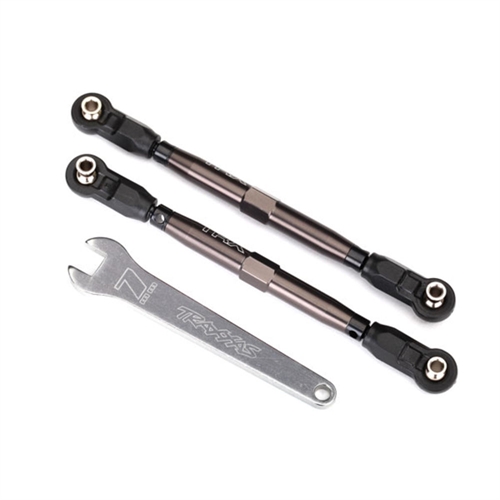 Toe links, front, UDR (TUBES dark titanium anodized) (102mm)