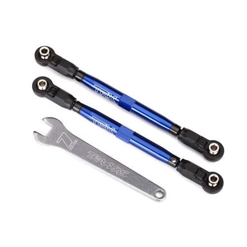 Toe links, front, UDR (TUBES blue-anodized) (102mm) (2)