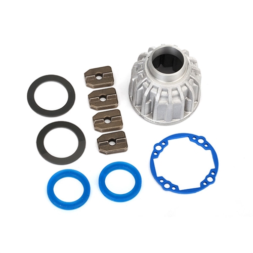 Carrier, differential, aluminum (front or center)/ x-ring &