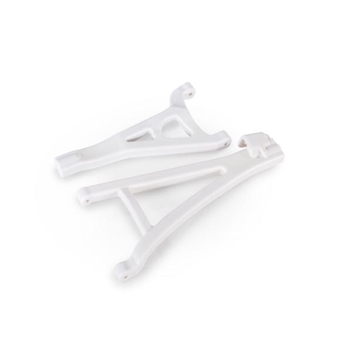 Suspension arms, white, front (left), heavy duty (upper (1pc) / lower (1pc))