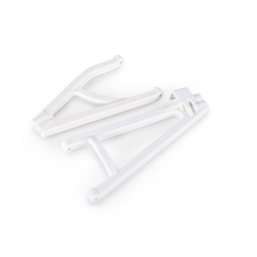 Suspension arms, white, rear (right), heavy duty, adjustable wheelbase (upper (1pc) / lower (1pc))