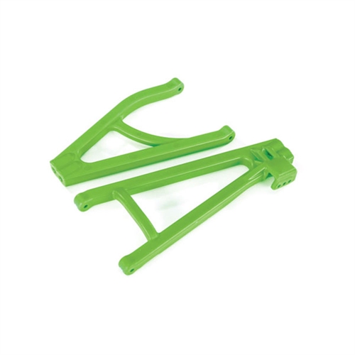 Suspension arms, green, rear (left), heavy duty, adjustable wheelbase (upper (1pc) / lower (1pc))