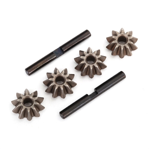 Gear set, differential (spider gears (4), spider gear shaft