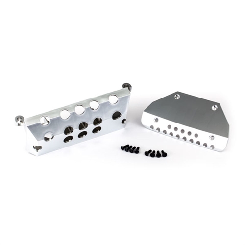 Skid plates, Mercedes G 63, front & rear (satin-plated finis