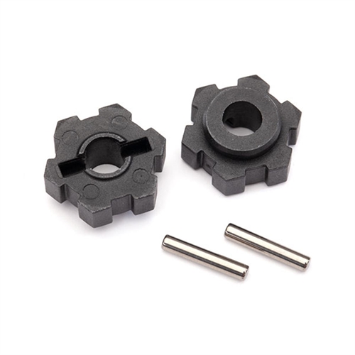 Wheel hubs, hex (2)/ 2.5x12 pins (2)