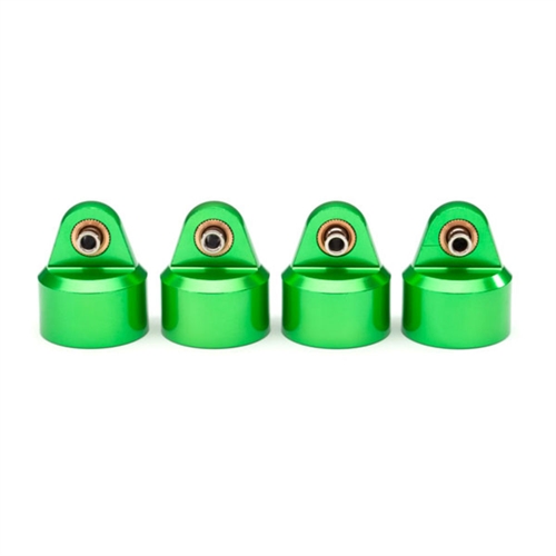 Shock caps, aluminum (green-anodized), GT-Maxx shocks (4)