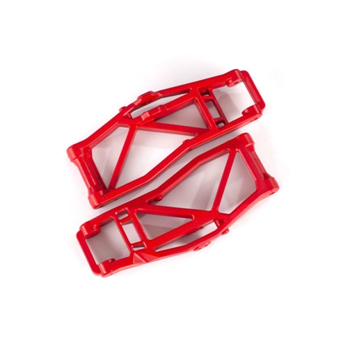 Suspension arms, lower, red (left and right, front or rear) (2pcs) (for use with #8995 WideMaxx suspension kit)
