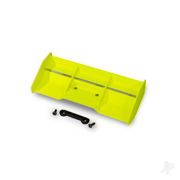 Wing, race, low profile (yellow)/ wing washer/ 4x12mm FCS (2)