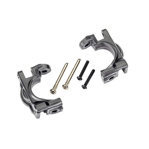 Caster blocks (c-hubs), extreme heavy duty, gray (left & right)/ 3x32mm hinge pins (2)/ 3x20mm BCS (2) (for use with #9080 upgrade kit)