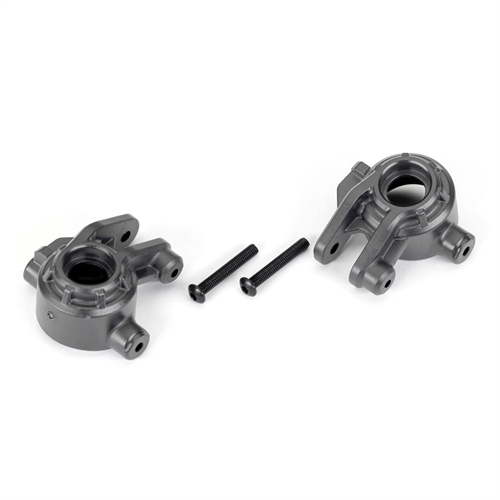 Steering blocks, extreme heavy duty, gray (left & right)/ 3x20mm BCS (2) (for use with #9080 upgrade kit)
