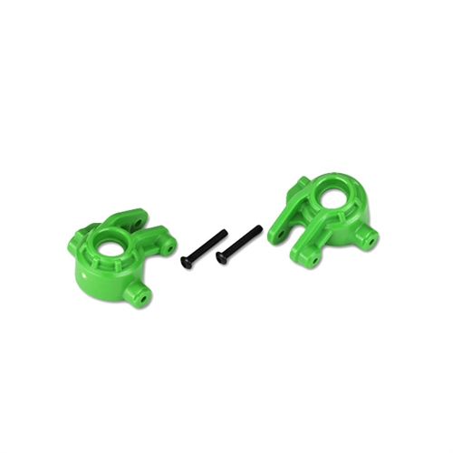 Steering blocks, extreme heavy duty, green (left & right)/ 3x20mm BCS (2) (for use with #9080 upgrade kit)