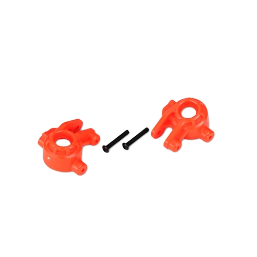 Steering blocks, extreme heavy duty, orange (left & right)/ 3x20mm BCS (2) (for use with #9080 upgrade kit)