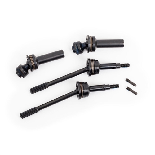 Driveshafts, rear, extreme heavy duty, steel-spline constant-velocity with 6mm stub axles (complete assembly) (2) (for use with #9080 upgrade kit)
