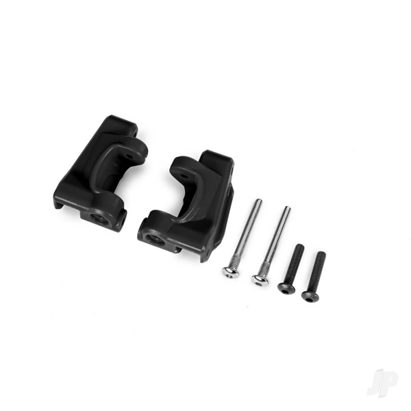 Caster blocks (c-hubs), extreme heavy duty, black (left & right)/ 3x26mm hinge pins (2)/ 3x15mm BCS (2) (for use with #9182 upgrade kit)