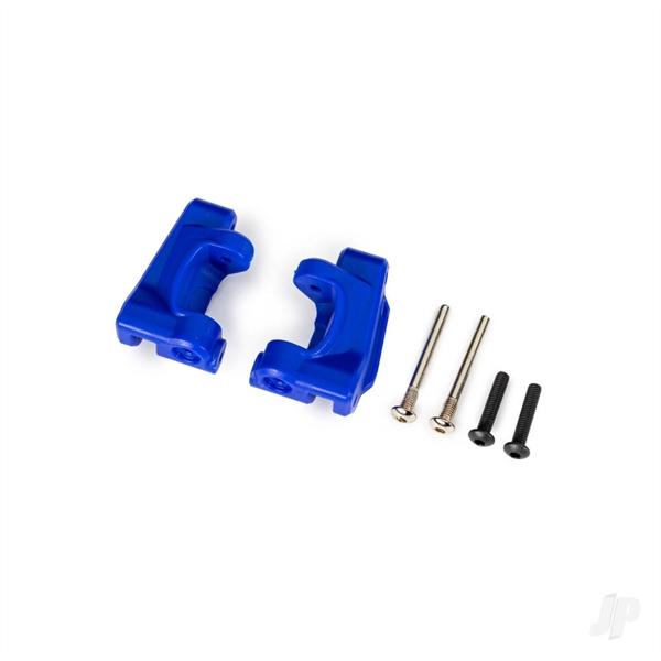 Caster blocks (c-hubs), extreme heavy duty, blue (left & right)/ 3x26mm hinge pins (2)/ 3x15mm BCS (2) (for use with #9180 and 9181 upgrade kit)
