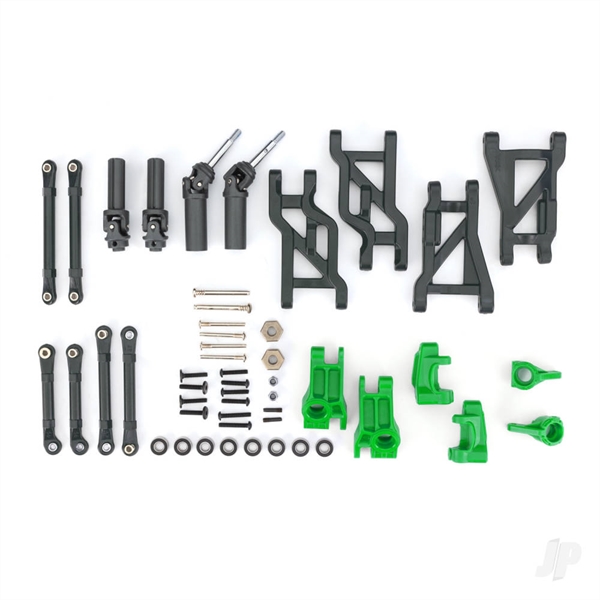 Outer Driveline & Suspension Upgrade Kit, extreme heavy duty, green (fits Bandit or Drag Slash)