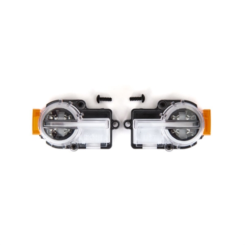 Headlight assembly, complete (2)/ 2.6x8mm BCS (2) (fits #9211 body)