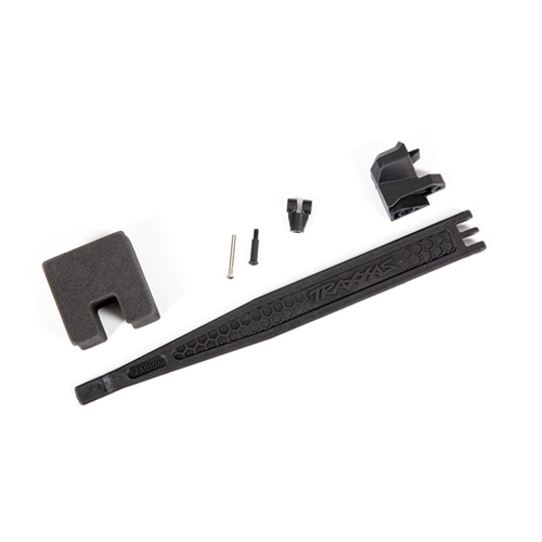 Battery hold-down / battery clip / hold-down post / screw pin / pivot post screwith foam spacer
