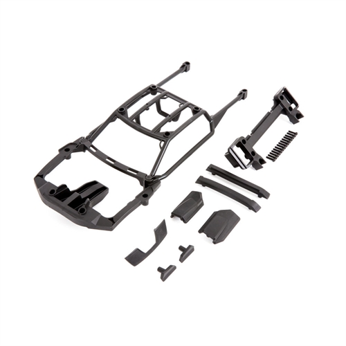Body support (assembled with front mount & rear latch) / skid pads (roof) (left & right)