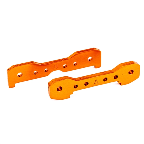 Tie bars, front, 6061-T6 aluminium (orange-anodised)