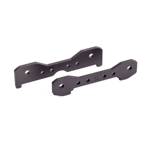 Tie bars, rear, 6061-T6 aluminium (dark titanium-anodised)
