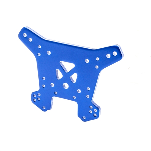 Shock tower, rear, 6061-T6 aluminium (blue-anodised)