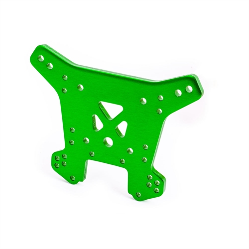 Shock tower, rear, 6061-T6 aluminium (green-anodised)